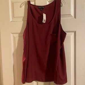 Burgundy plus top
